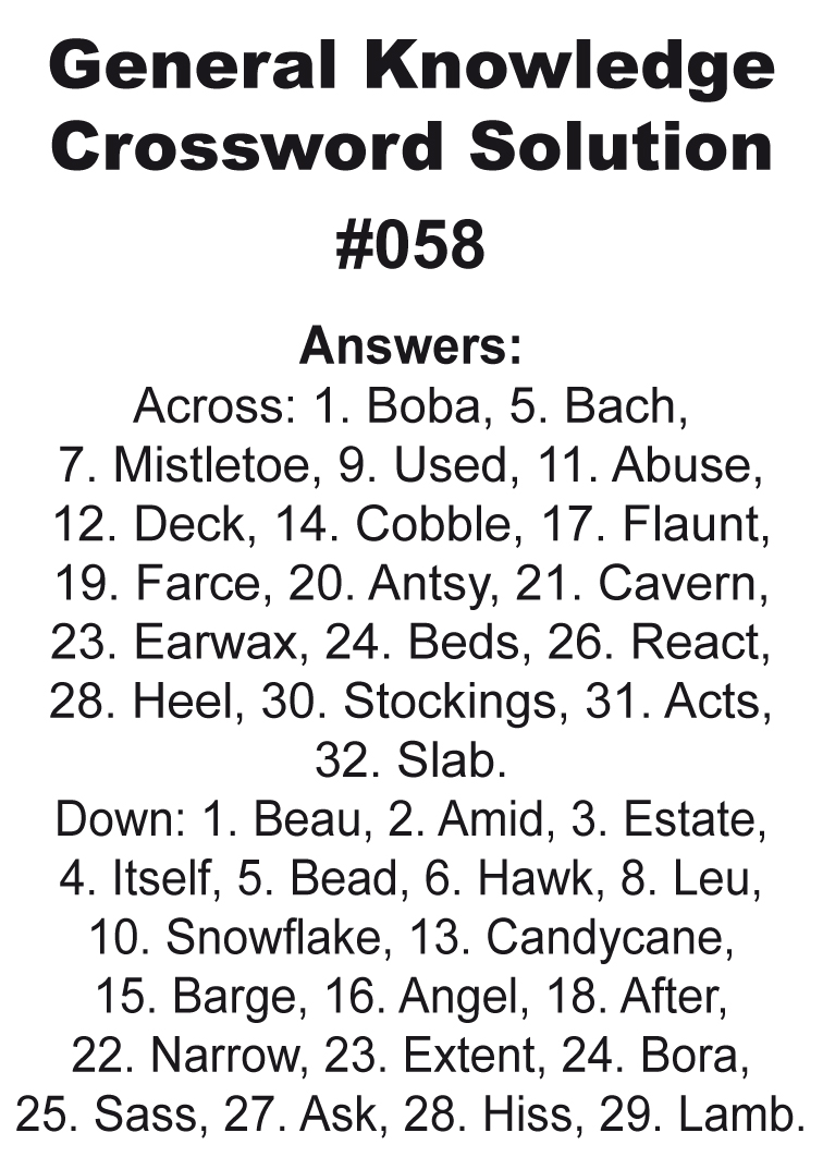 Crossword Solution dec25jan26